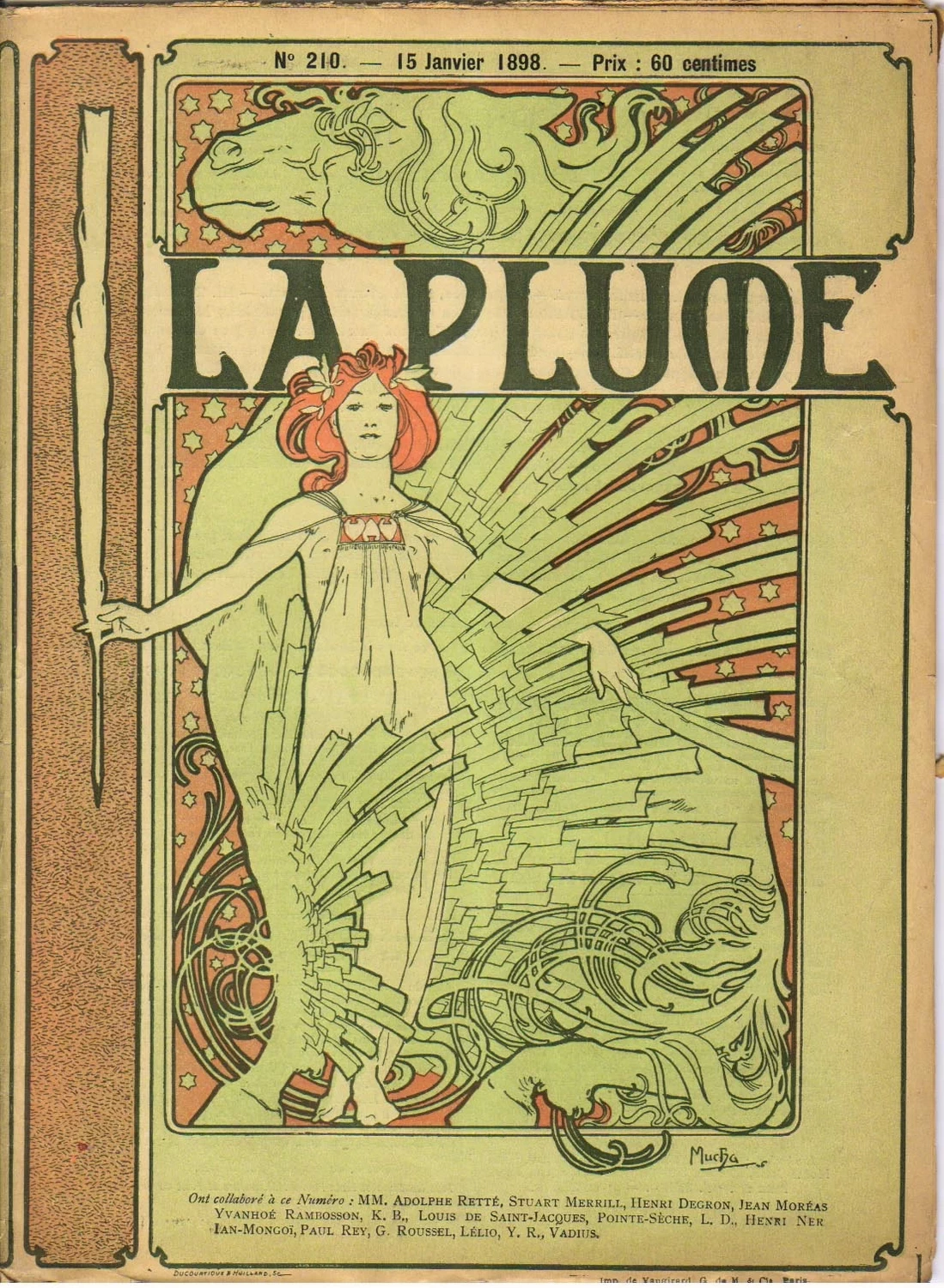 Alfons Mucha - La plume